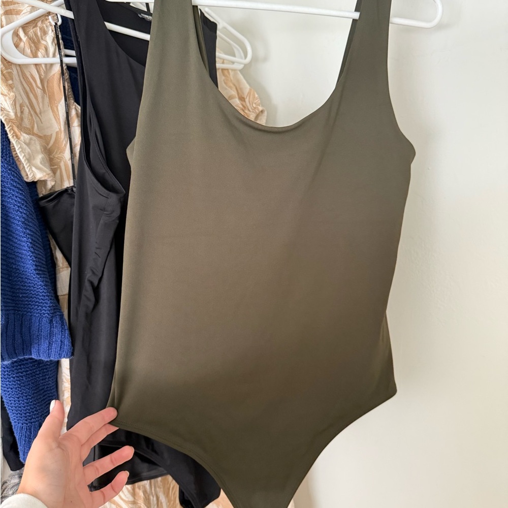 Express Olive Bodysuit